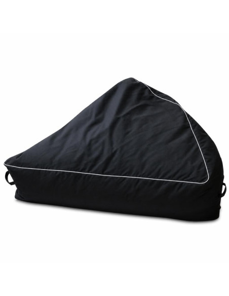 Pouf banane géant noir 155 cm