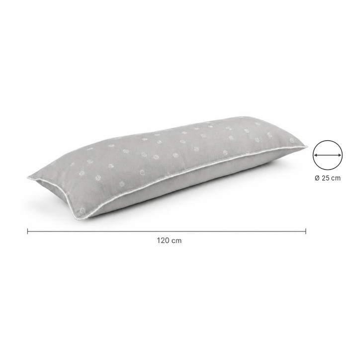 Dimensions du traversin grand-mère : 120 cm, diamètre 25 cm