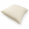 Oreiller garni laine 60x60 coquille d'œuf, enveloppe tricot matelassé