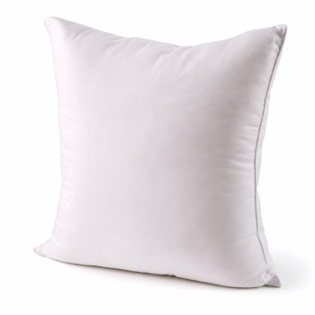 Oreiller grand confort 65x65 cm blanc à passepoil