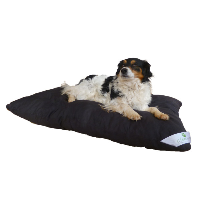 Coussin pour chien noir pas cher fabriqué en France