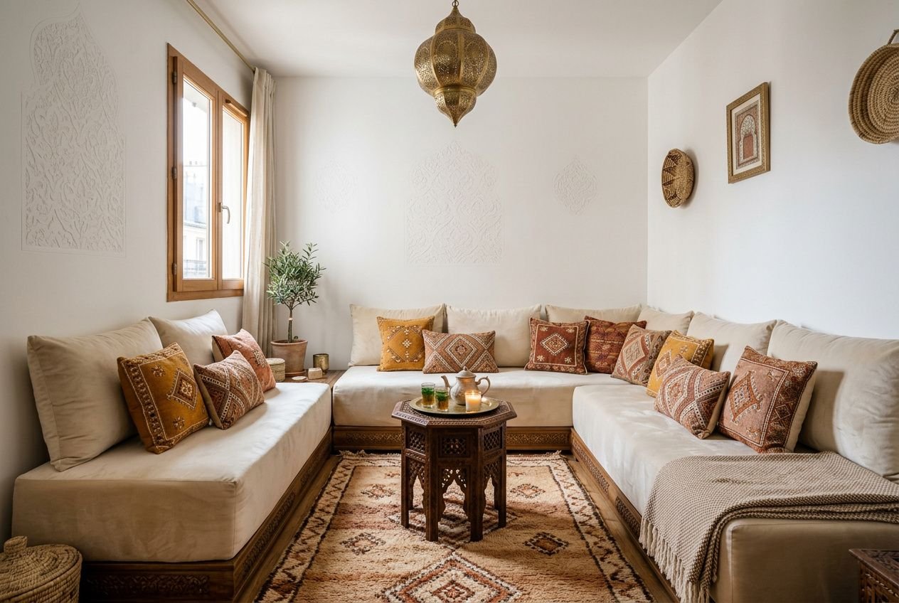Salon marocain moderne petit espace : idées déco et salons marocains